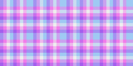 Kid fabric seamless check, bathroom background tartan textile. Multicolor vector texture plaid...