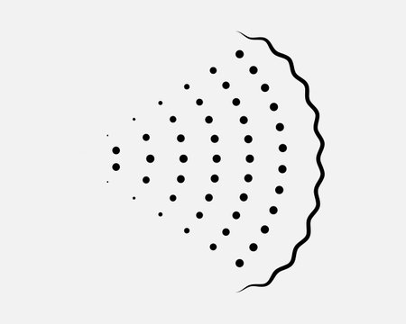 Spray icon of aerosol or airbrush for water gas nozzle steam, perfume deodorant, graffiti art paint. Sign shower drops, disinfection, cleaning.のイラスト素材