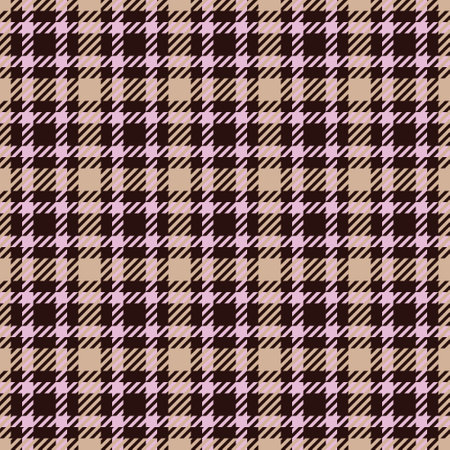 Thanksgiving vector texture seamless, backdrop pattern background plaid. Gift paper check textile tartan fabric in light and dark colors palette.のイラスト素材