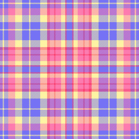 1950s textile pattern texture, industrial plaid check tartan. Relax background vector seamless...