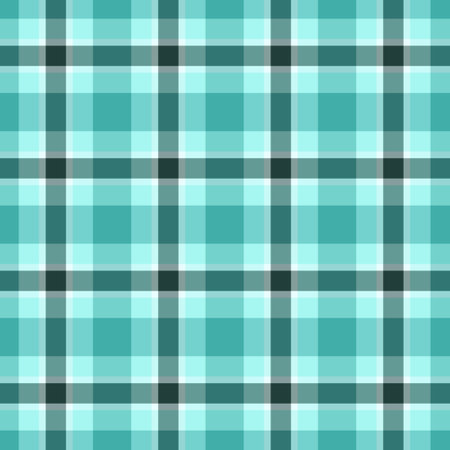 Volume background fabric seamless, customize check pattern vector. Vogue textile plaid texture tartan in teal and light colors palette.のイラスト素材