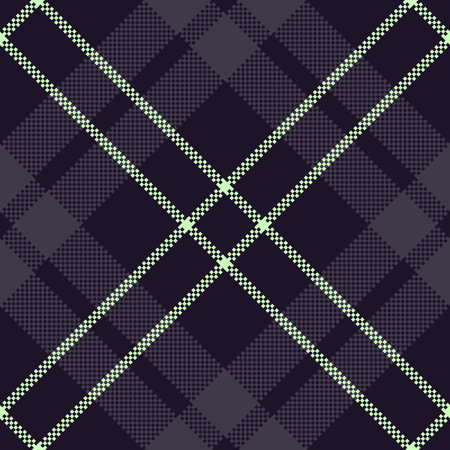Shirt seamless textile fabric, multicolored check background pattern. Worldwide plaid tartan vector texture in dark and light colors palette.のイラスト素材