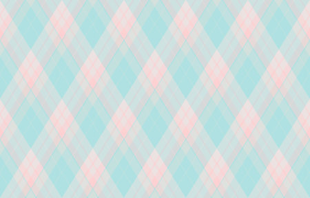 Argyle seamless pattern of geometric rhombus. Harlequin check wallpaper design. Vector classic...