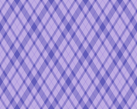 Argyle seamless pattern of geometric rhombus. Harlequin check wallpaper design. Vector classic...