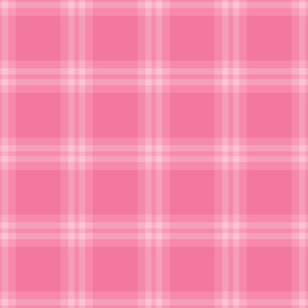 Winter seamless tartan vector, outside pattern background check. Ornamental textile fabric texture plaid in red and light colors palette.のイラスト素材