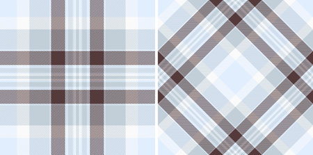 Pattern seamless tartan of vector check texture with a background textile fabric plaid. Set in...