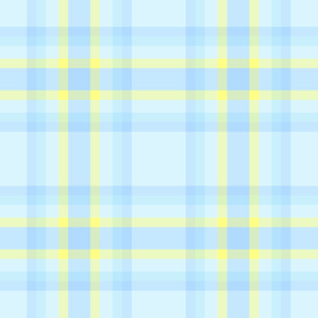 Graphical background textile fabric, apparel tartan seamless vector. T-shirt pattern plaid check texture in light and cyan colors palette.のイラスト素材