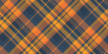 Basic seamless fabric background, intricate check pattern plaid. Composition tartan vector textile...