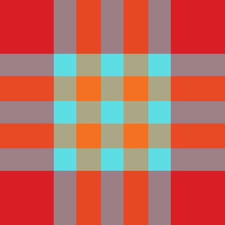 Ornamental seamless plaid tartan, seventies vector textile fabric. Ethnic texture check pattern...