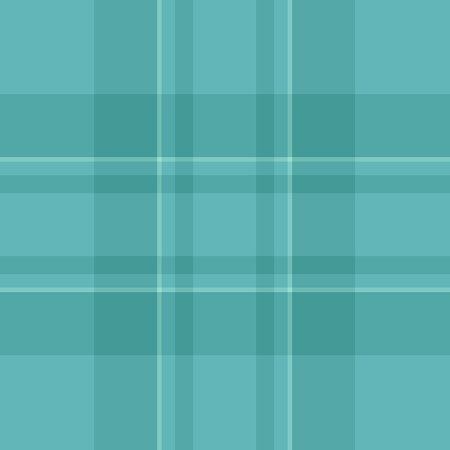 Rich vector textile seamless, quilt plaid background texture. Wool check tartan pattern fabric in teal and pastel teal colors palette.のイラスト素材