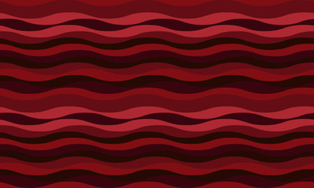 Abstract background with wavy, flowing stripes in vibrant colors, creating a rippled, liquid effect. Smooth curves and textured lines add elegance, creativity, and vitality to the design. Ideal for wallpaper, textile, or graphic use, this vector pattern showcases seamless connection and dynamic movement.のイラスト素材
