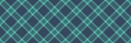 Stylish teal and navy diagonal plaid pattern. Perfect for textile design, apparel, website...