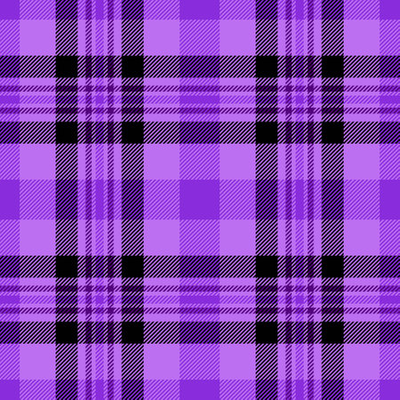 Vibrant purple and black plaid pattern. Perfect for textile design, fashion, websites, or any...