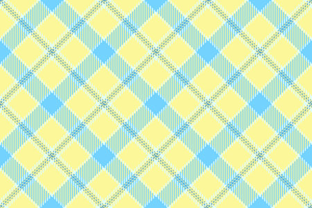 Vibrant yellow and light blue plaid pattern. Perfect for textile designs, fashion prints, website...