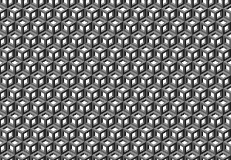 Modern geometric background for business or corporate presentation. Tech seamless ornamental vector pattern for banner design. Tillable grid mesh repeatable technology hi-tech.のイラスト素材