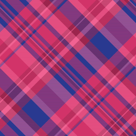 Vibrant geometric textile pattern in pink and blue hues. Perfect for fashion, web design, or print...