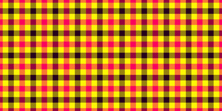 Vibrant yellow, pink black check pattern. Perfect for textile designs, website backgrounds, or...