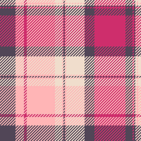Stylish pink and gray plaid pattern. Perfect for fashion, textile, and website backgrounds. This...