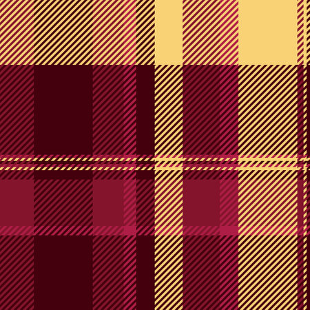 Stylish diagonal plaid pattern in rich burgundy and warm gold tones. Perfect for textile design,...