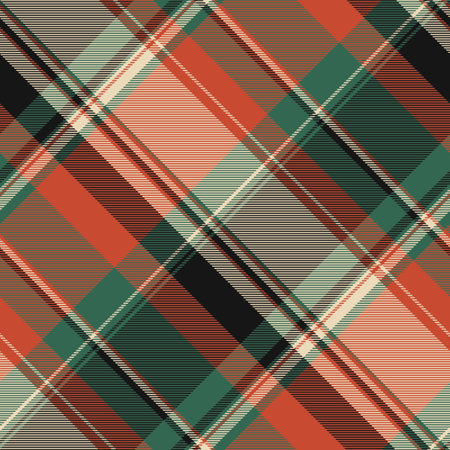 Stylish diagonal plaid pattern in vibrant red, teal, and black. Perfect for textile designs, website...