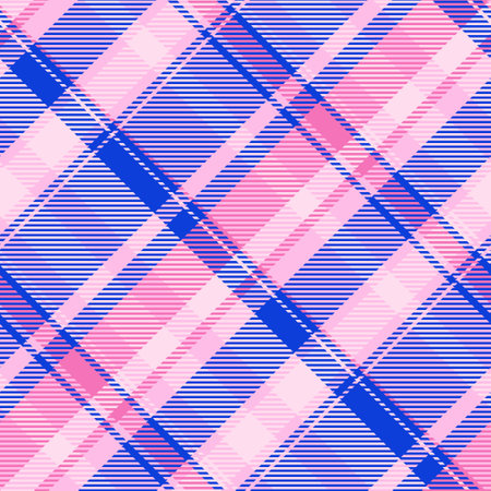Vibrant pink and blue diagonal striped pattern. Perfect for modern textiles, website backgrounds, or...