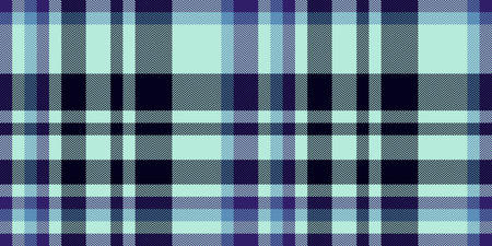 Stylish herringbone plaid pattern in cool teal, navy, and black. Perfect for textile design,...