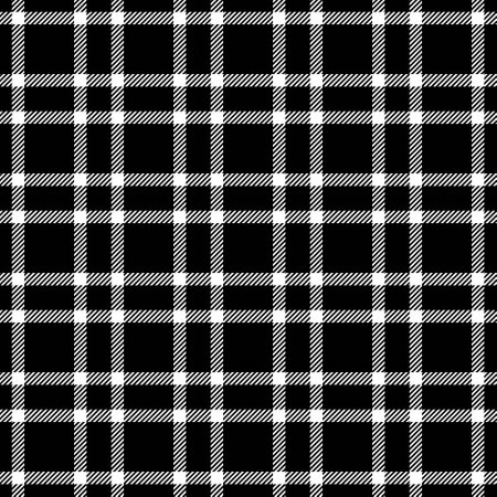 Stylish black and white plaid pattern. Perfect for textile design, website backgrounds, or fashion...