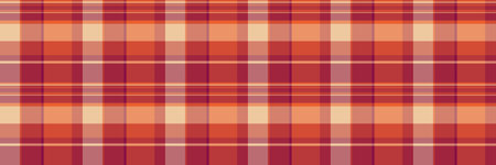 Warm autumnal plaid pattern in rich reds and oranges. Perfect for fall themed designs, textile...