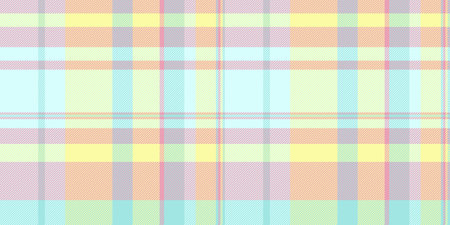 Pastel plaid pattern, cheerful and versatile. Ideal for backgrounds, textiles, and springsummer designs. Soft colors evoke feelings of happiness and tranquility.のイラスト素材
