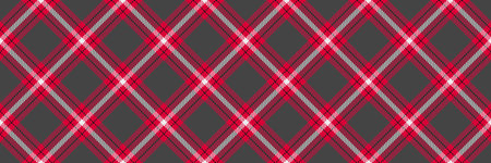 Sleek red and gray diagonal plaid pattern. Perfect for textiles, website backgrounds, or modern design projects. This geometric design offers a sophisticated and stylish visual appeal.のイラスト素材
