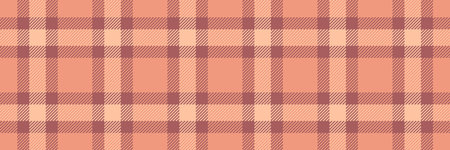 Variety seamless vector textile, yuletide fabric pattern tartan. Royal plaid check texture background in red and orange colors palette.のイラスト素材