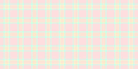 Window background check texture, mixed plaid fabric vector. Indian seamless textile tartan pattern in light and blanched almond colors palette.のイラスト素材