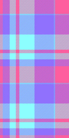 International plaid vector texture, French pattern check tartan. Birthday card seamless fabric...