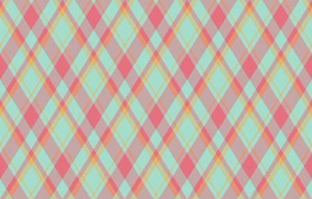 Vibrant pastel diamond plaid pattern. Ideal for textile design, website backgrounds, scrapbooking,...