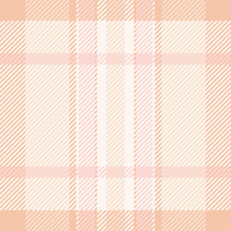 Soft pastel plaid pattern in peach and pink hues. Elegant, subtle texture ideal for backgrounds,...