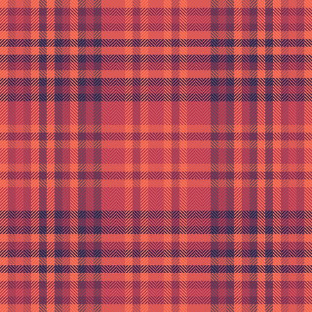 Warm, autumnal plaid pattern in coral and navy hues. Perfect for fall fashion, home decor, or...