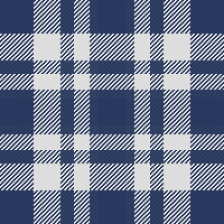 Stylish navy and white plaid pattern, perfect for textile design, apparel, or website backgrounds.