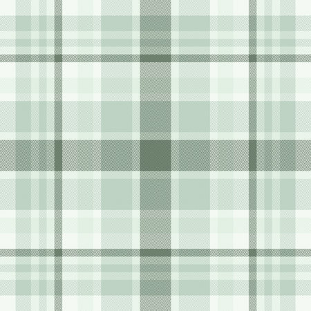 Subtle sage green and white plaid pattern. Perfect for textile designs, website backgrounds, or stationery. Evokes feelings of calm and serenity. Versatile and elegant.のイラスト素材