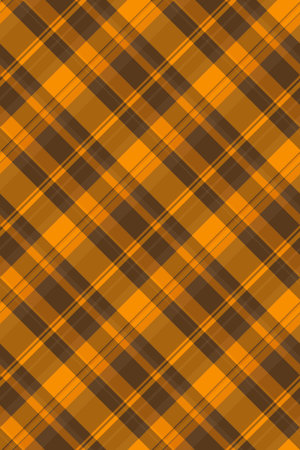 Vibrant diagonal plaid pattern in warm autumnal hues. Perfect for fall themed designs, textiles,...