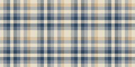Subtle cream, blue, and beige plaid pattern. Perfect for textile design, website backgrounds, or...