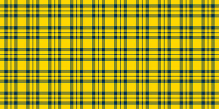Vibrant yellow and dark blue plaid pattern. Perfect for textile designs, website backgrounds, or any...