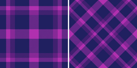 Two seamless plaid patterns, classic and modern. Ideal for backgrounds, textiles, or design projects...