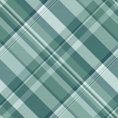 Elegant diagonal plaid pattern in subtle green hues. Perfect for textile design, website backgrounds, or stylish stationery.のイラスト素材