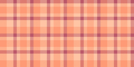 Warm peach and dusty rose plaid pattern. Perfect for autumnal designs, textiles, and website backgrounds. Subtle texture and soft color palette evoke feelings of comfort and warmth.のイラスト素材