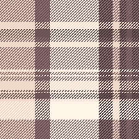 Elegant neutral plaid pattern in beige and brown tones. Perfect for textile design, fashion, home...