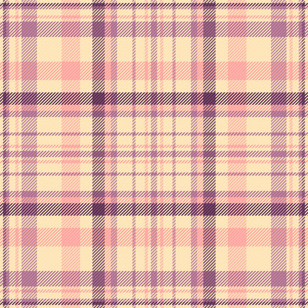 Elegant pastel plaid pattern. Soft peach, lilac, and cream hues create a delicate texture perfect...