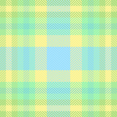 Pastel herringbone plaid pattern. Soft, springlike colors create a cheerful, modern design ideal for textiles, websites, or branding. The subtle texture evokes feelings of warmth and comfort.のイラスト素材