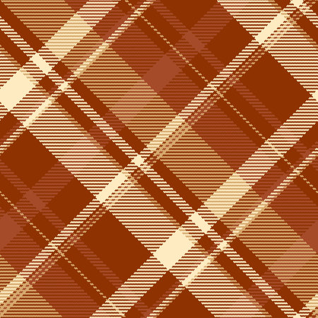 Classic plaid pattern with earthy tones. Ideal for textile design, backgrounds, or adding a touch of heritage to your project. Versatile timelessのイラスト素材