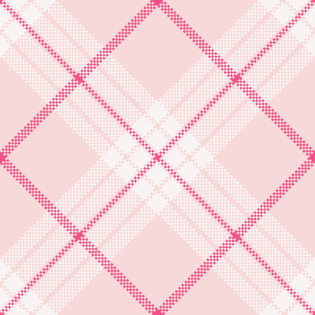 Elegant pink plaid pattern. Versatile for backgrounds, textiles, or designs needing a soft, delicate...