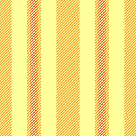 Sandmade lines seamless fabric, classical texture vector pattern. Vlank textile background vertical stripe in yellow and orange colors palette.のイラスト素材
